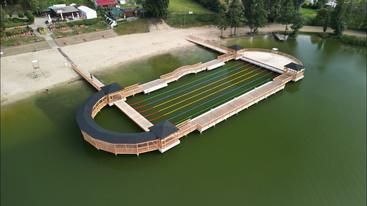 Lgiń 🏖 2023 nowy pomost 🌉. Dji mini 3 pro.