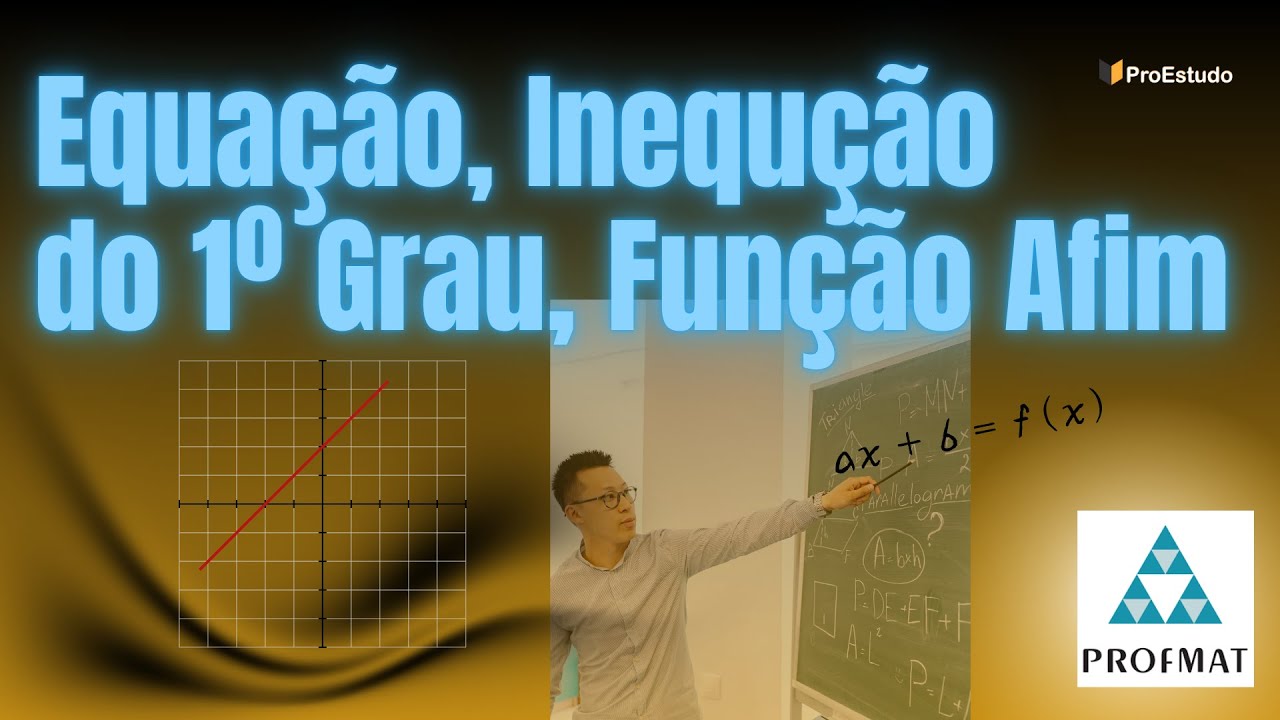Aula sobre Equação, Inequação do 1º grau, Função Afim