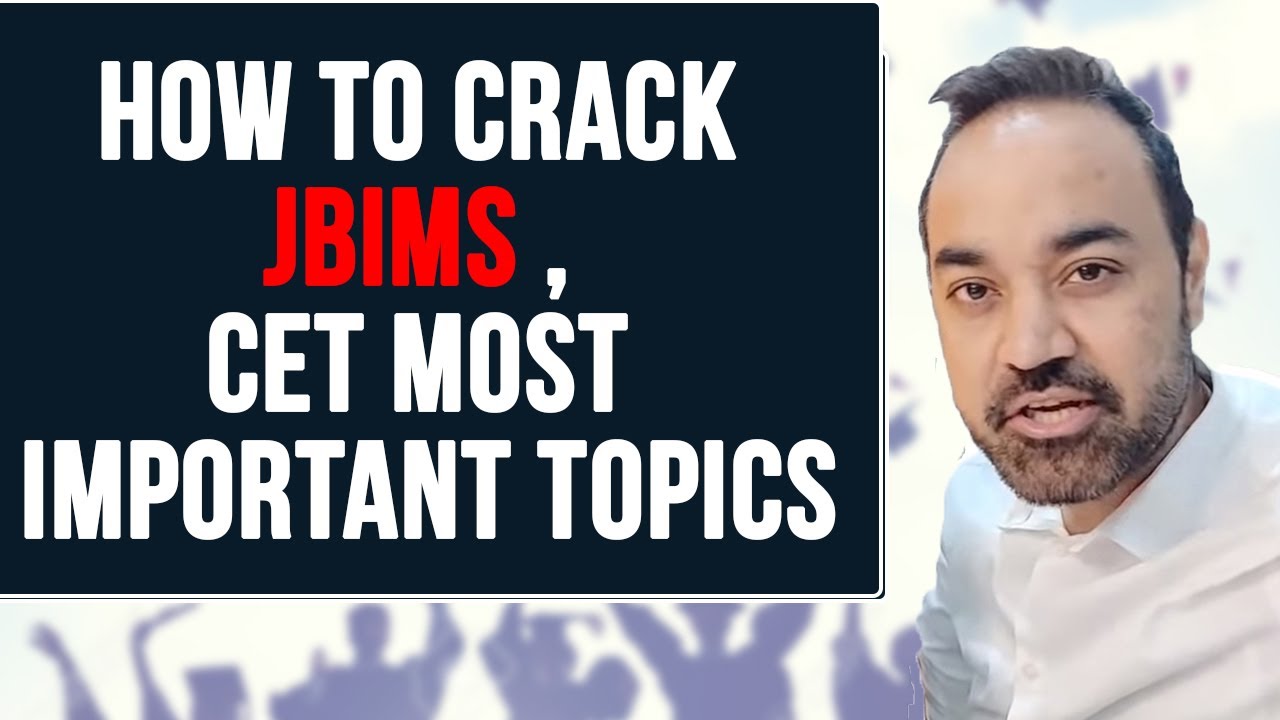 Most important Topics in CET | Target JBIMS ! How to crack CET in 30 Days | Complete Details ! MBA