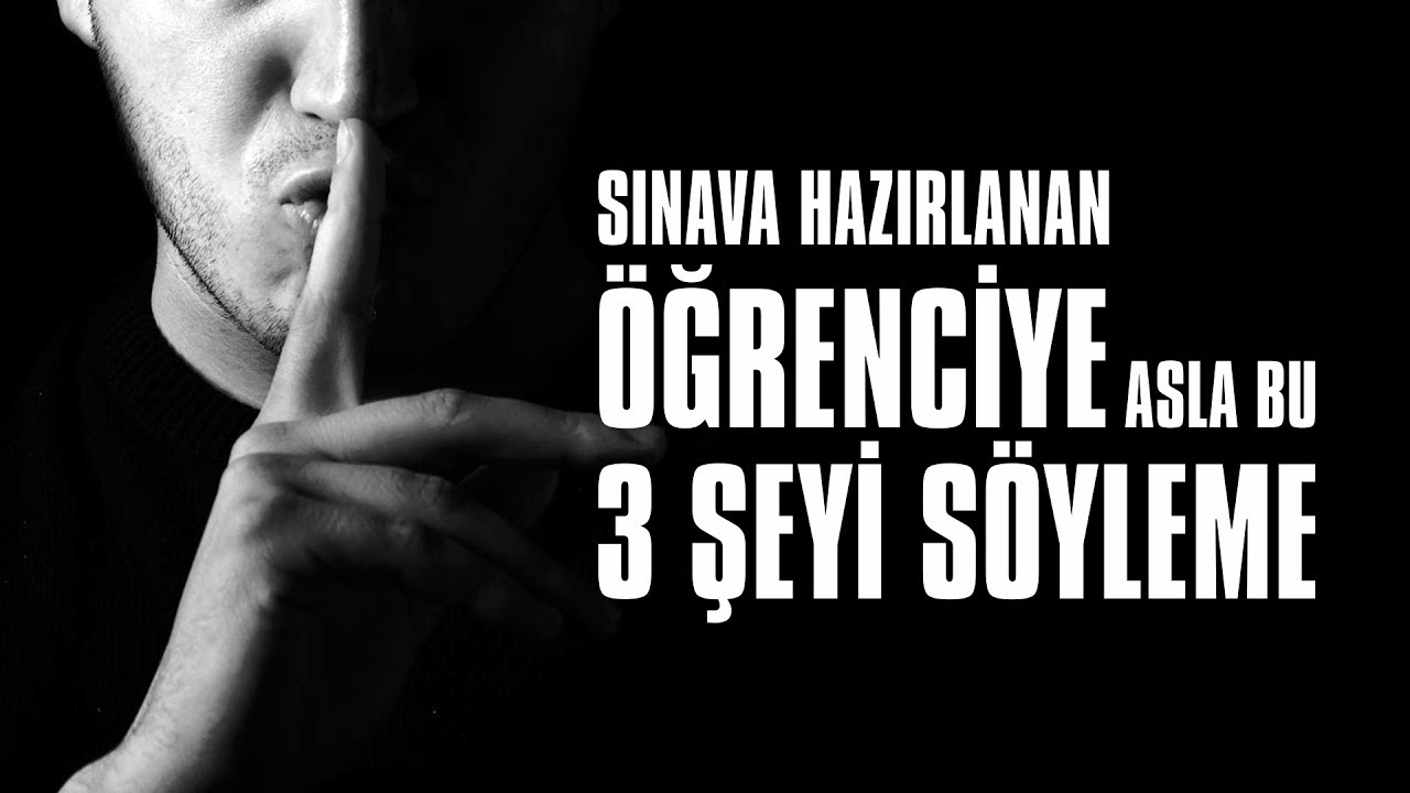 Sınava Hazırlanan Öğrenciye Asla Bu 3 Şeyi Söyleme (Anne-Baba)
