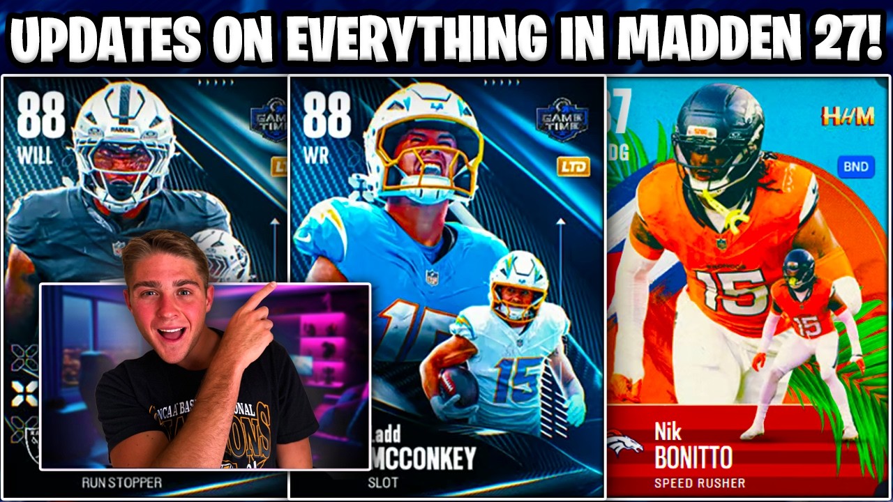 ВСЕ ОБНОВЛЕНИЯ В MADDEN 27! GAMETIME, ПОВЫШЕНИЕ ОБЩЕГО РЕЙТИНГА, ОБЗОР РЫНКА И МНОГОЕ ДРУГОЕ!