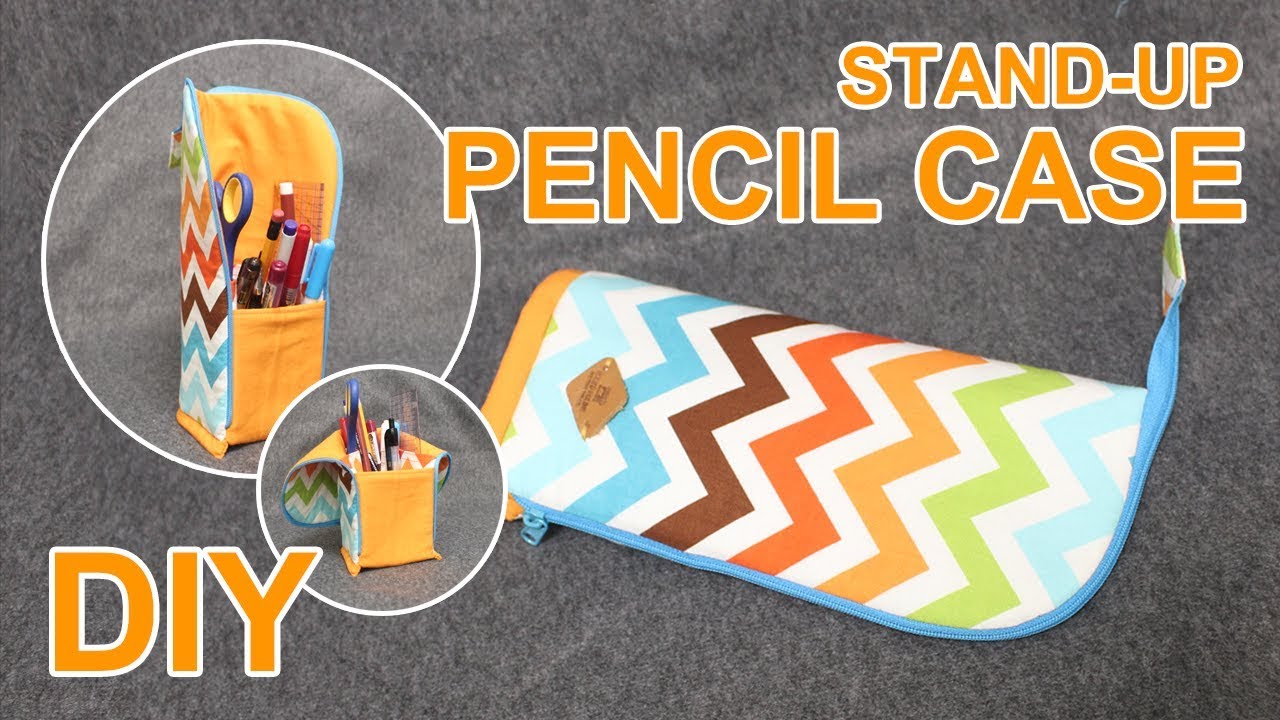 Как сшить пенал подставка | How to make a standing pencil case #sewingtimes