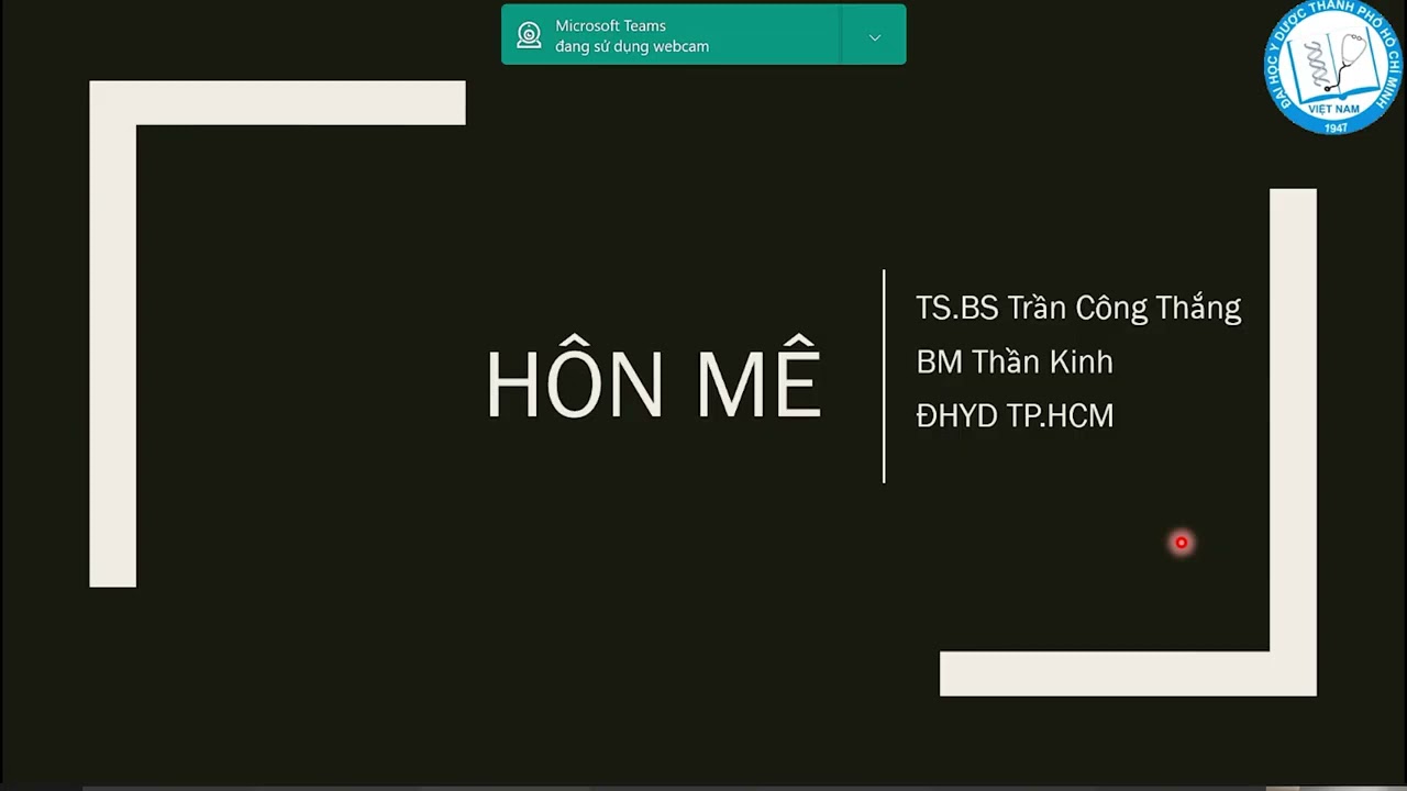 HÔN MÊ | TS. BS. TRẦN CÔNG THẮNG