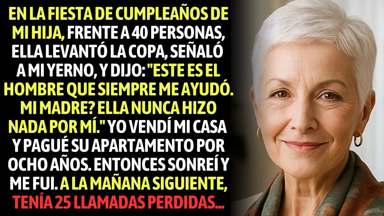 Mi Hija Anunció Frente A 48 Personas Que Yo Nunca Hice Nada Por Ella, Entonces Me Fui…