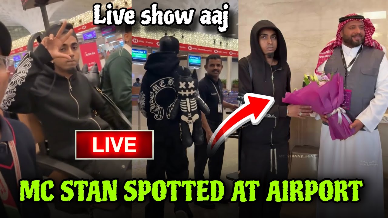 MC STAN SPOTTED AT SAUDI AIRPORT 😱 MC STAN LIVE SHOW AT SAUDI | MC STAN SHOW 