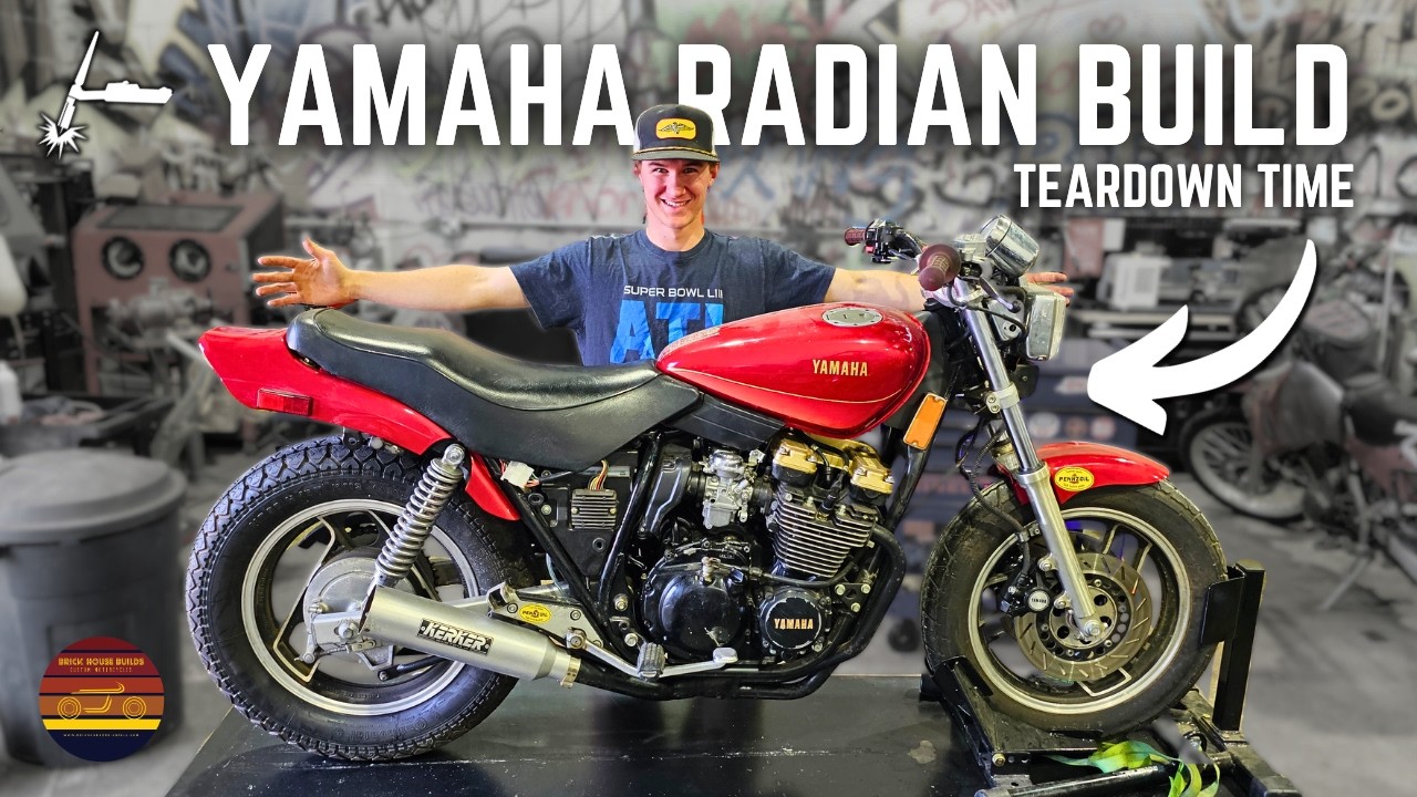 Начинается сборка мотоцикла Yamaha Radian! Разборка и замена вилки на GSXR!