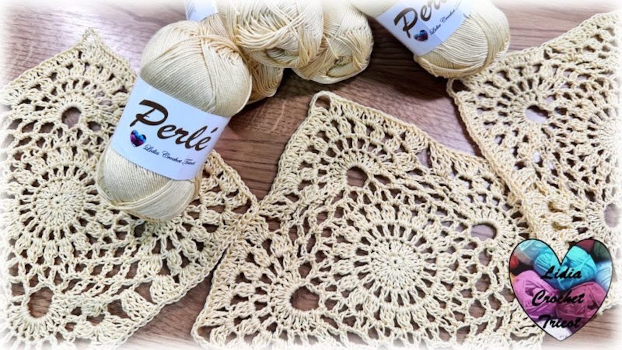 GRANNY DENTELLE FACILE! TUTO CROCHET MAGNIFIQUE DENTELLE #crochet #вязаниекрючком #knitting #knit