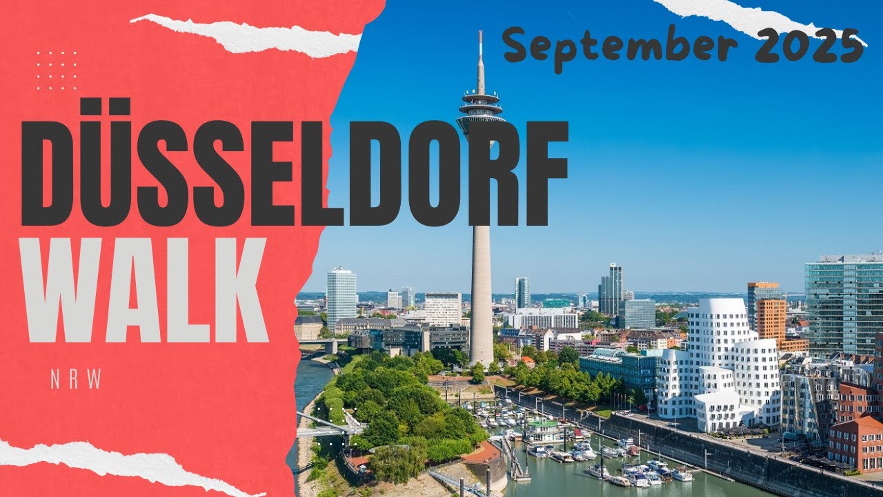 Walking Tour Düsseldorf 🇩🇪  Vom Hauptbahnhof zur Königsallee & U-Bahnstation Heinrich-Heine-Allee 4K