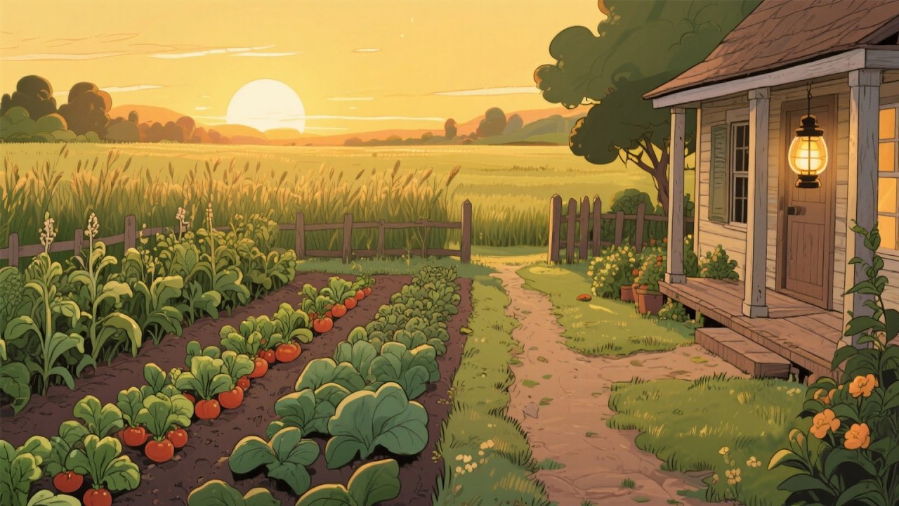 A Peaceful 1920s Farmhouse Garden — Another Corner Where Simple Country Life Begins with the Garden