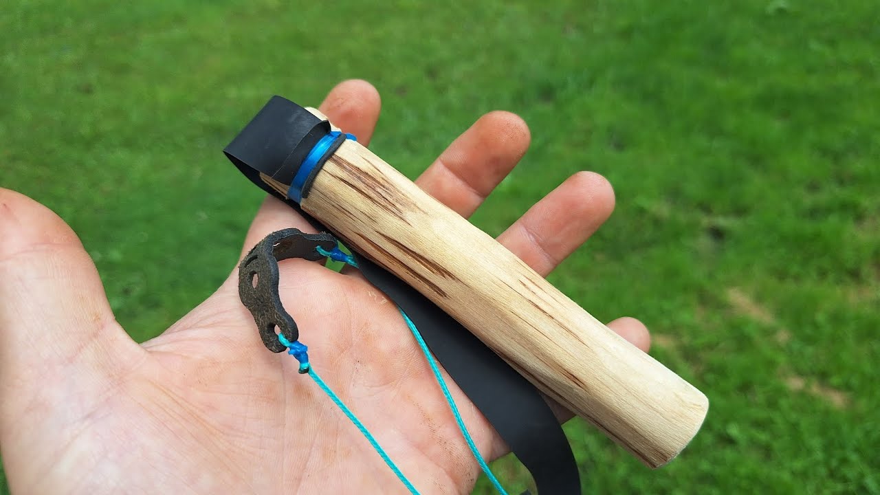 Diy single band stick slingshot