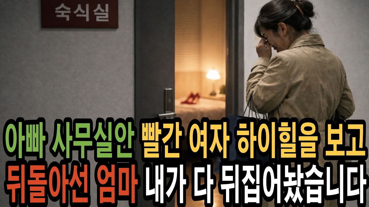 아빠의 외도를 알게 된 뒤 상대 여자를 직접 찾아갔고, 그날의 격한 말다툼 이후 우리 가족의 관계는 돌이킬 수 없이 달라졌습니다.