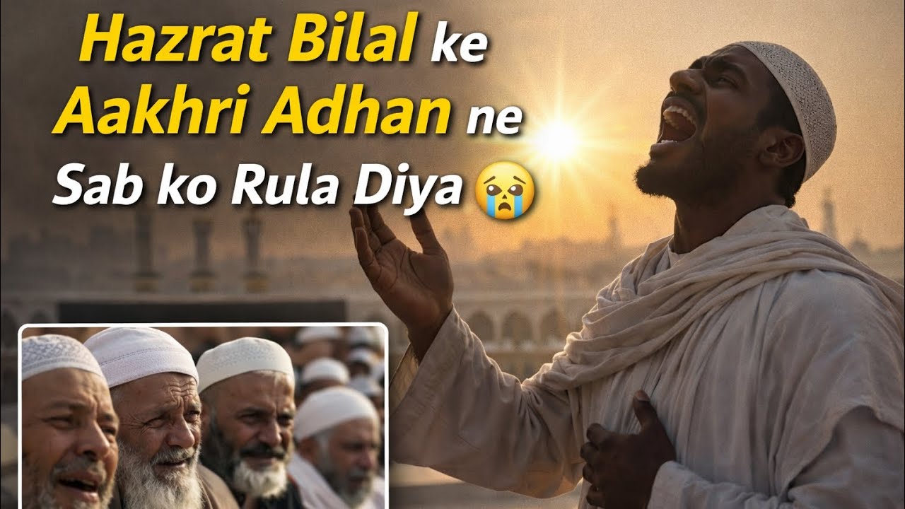 💔 Hazrat Bilal ka Aakhri Adhan – Sab ko Rula Diya 😢 | True Islamic Story