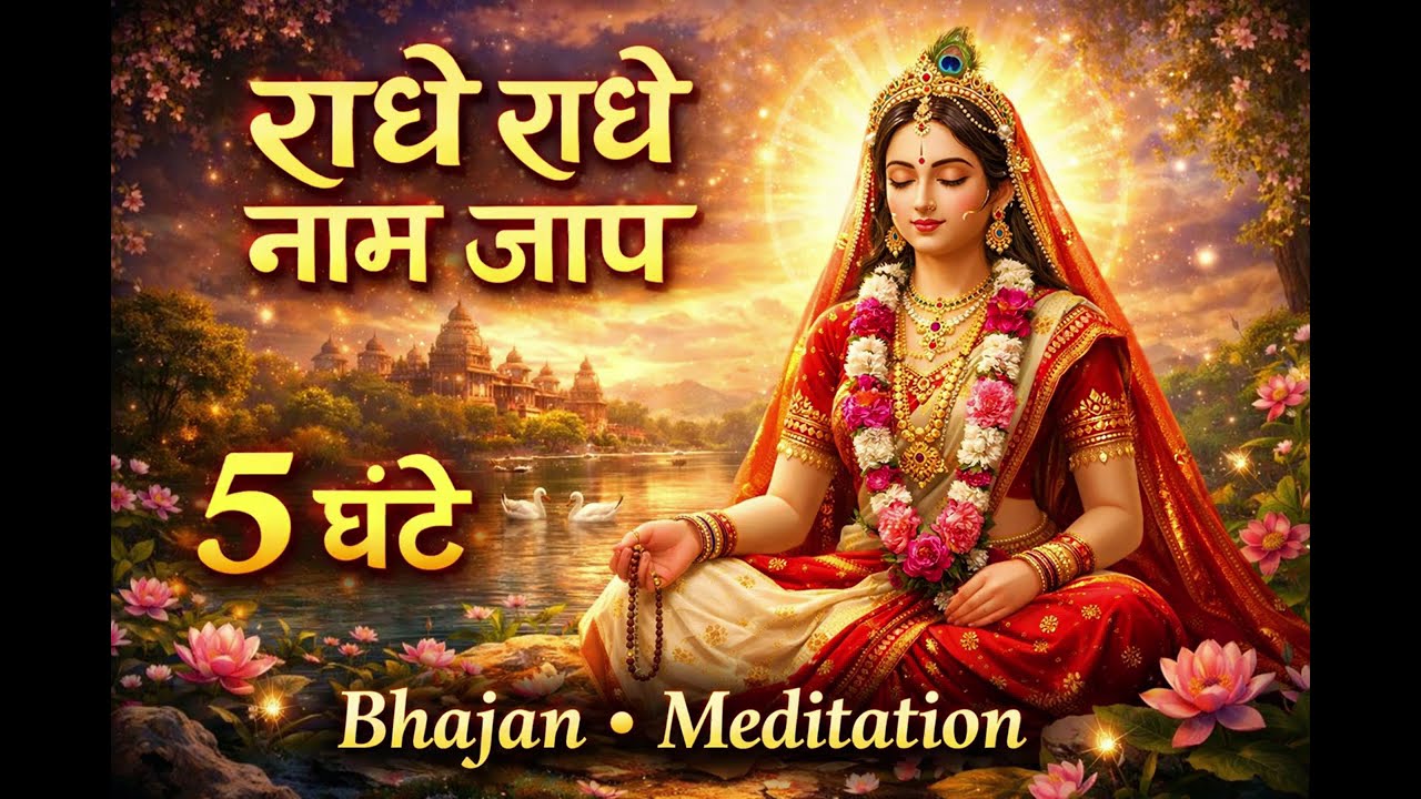 अखंड श्री राधे राधे नाम जाप | विश्व का सबसे लम्बा जाप🙏|5 घंटे लगातार| #viralvideo #radha #viral #ram
