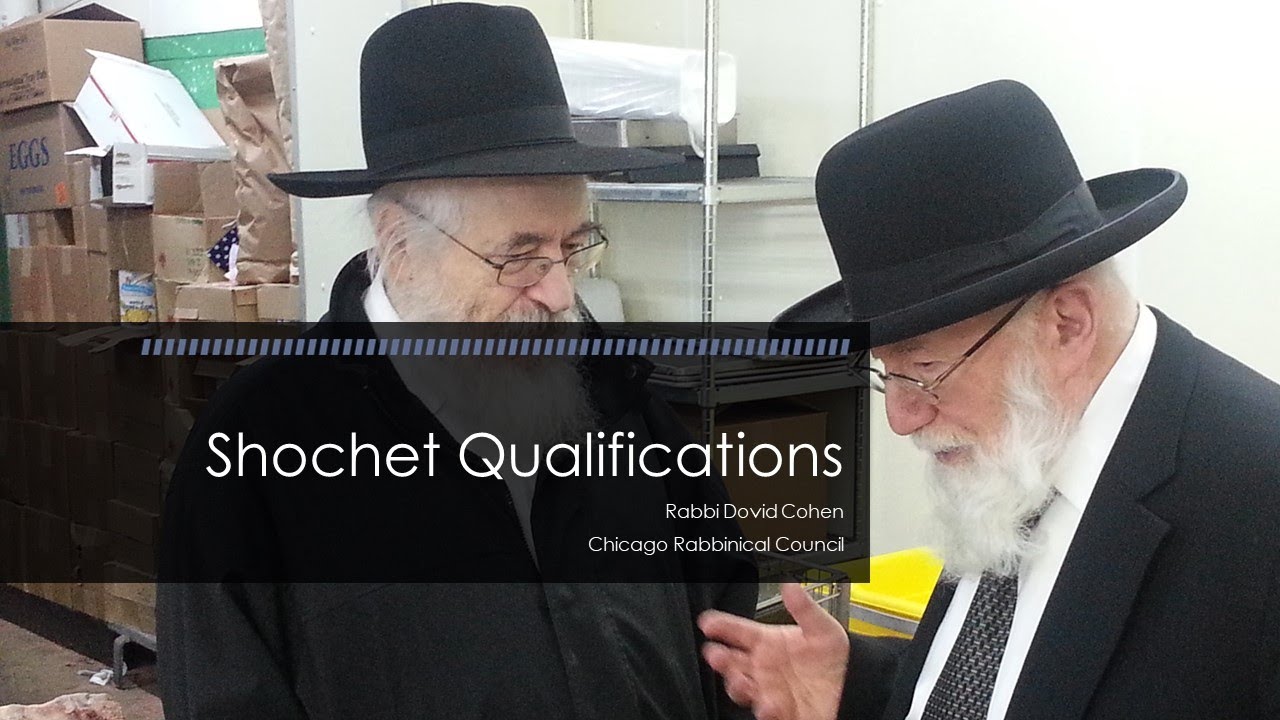 Shochet Qualifications (Meat and Poultry 5)