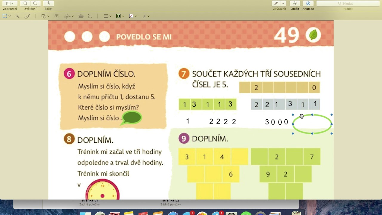 Hejného matematika 1. třída, str. 49 SOUSEDÉ