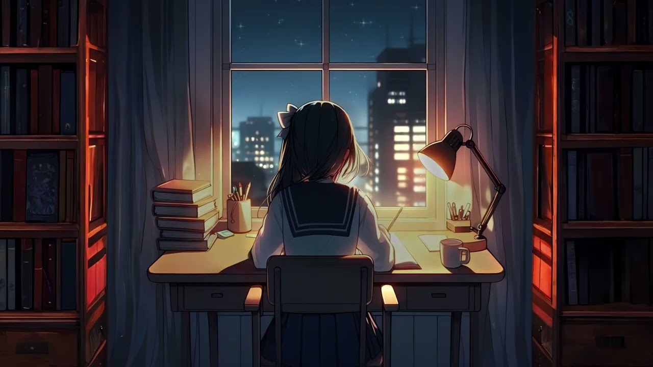 Paint Girl im Lofi Style | Lernen am Schreibtisch ✏️📖