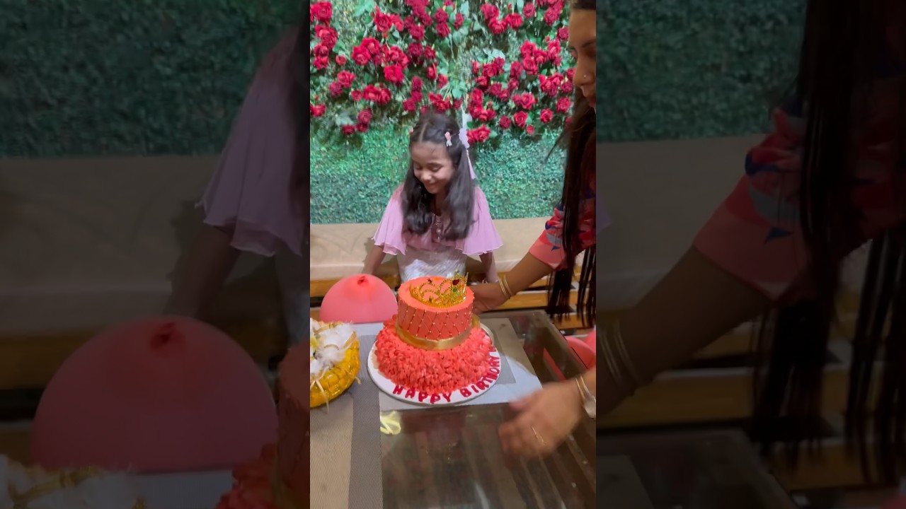 amaira ka bday cake ❤️ #shorts #amairagurjar
