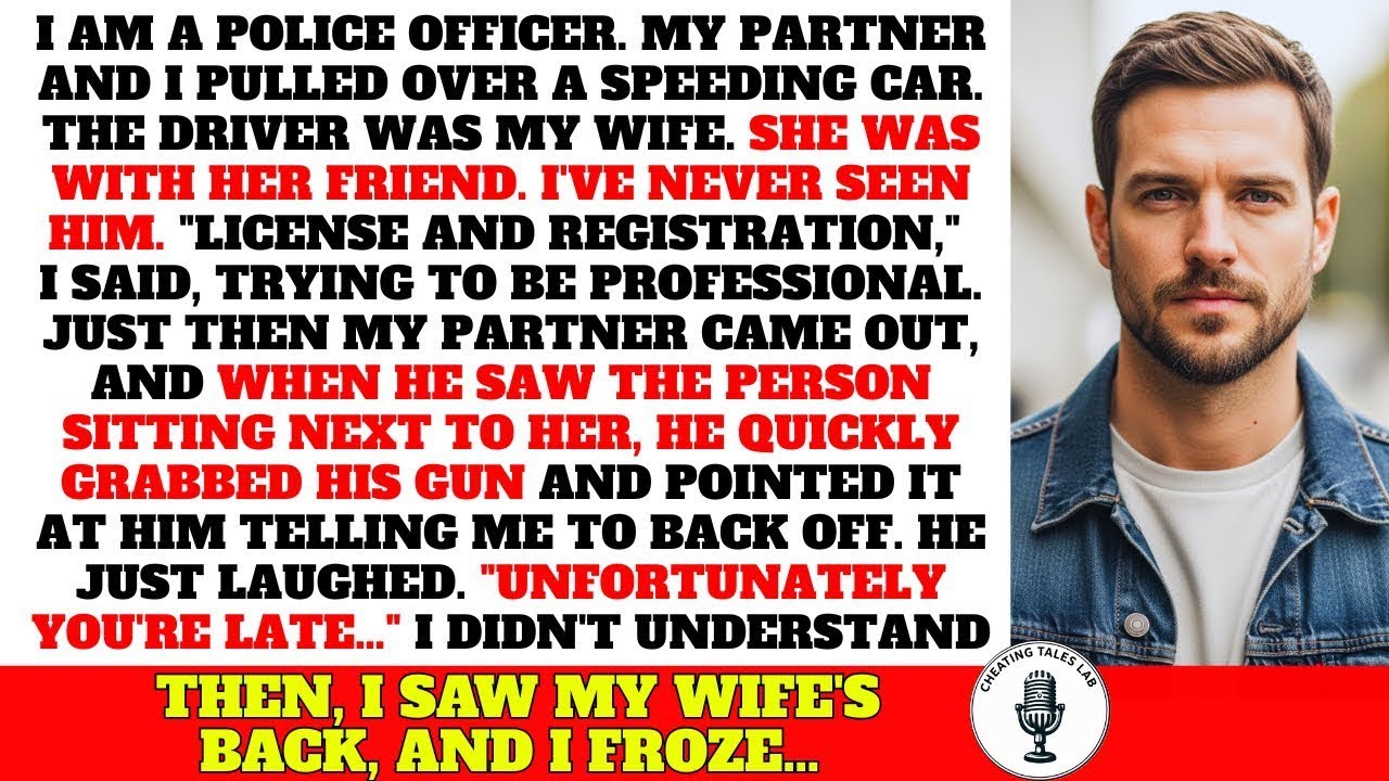 I Pulled Over My Wife For Speeding. My Partner Saw The Guy Sitting Next To Her & He Took Out His Gun
