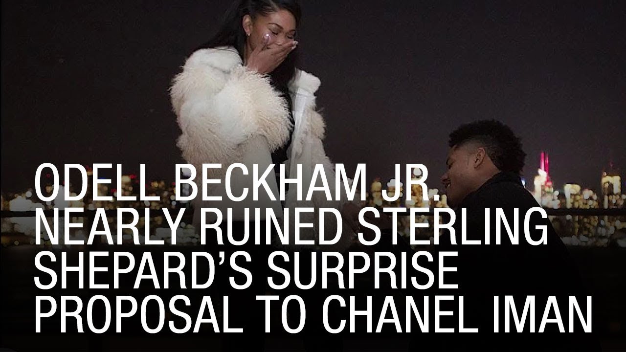 Odell Beckham Jr. Nearly Ruined Sterling Shepard&rsquo;s Surprise Proposal To Chanel Iman