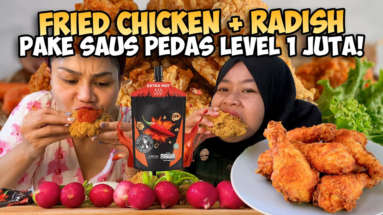 DUT & SUS LOMBA MAKAN AYAM GORENG SAUS SAMBAL PEDAS LEVEL 1 MILLION❗