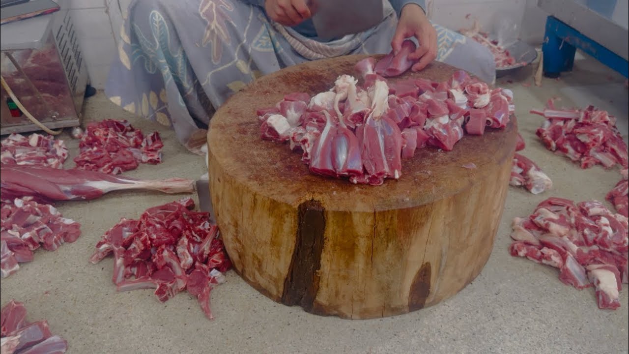 Amazing video mutton cutting skills 🇵🇰🐐🔪👍