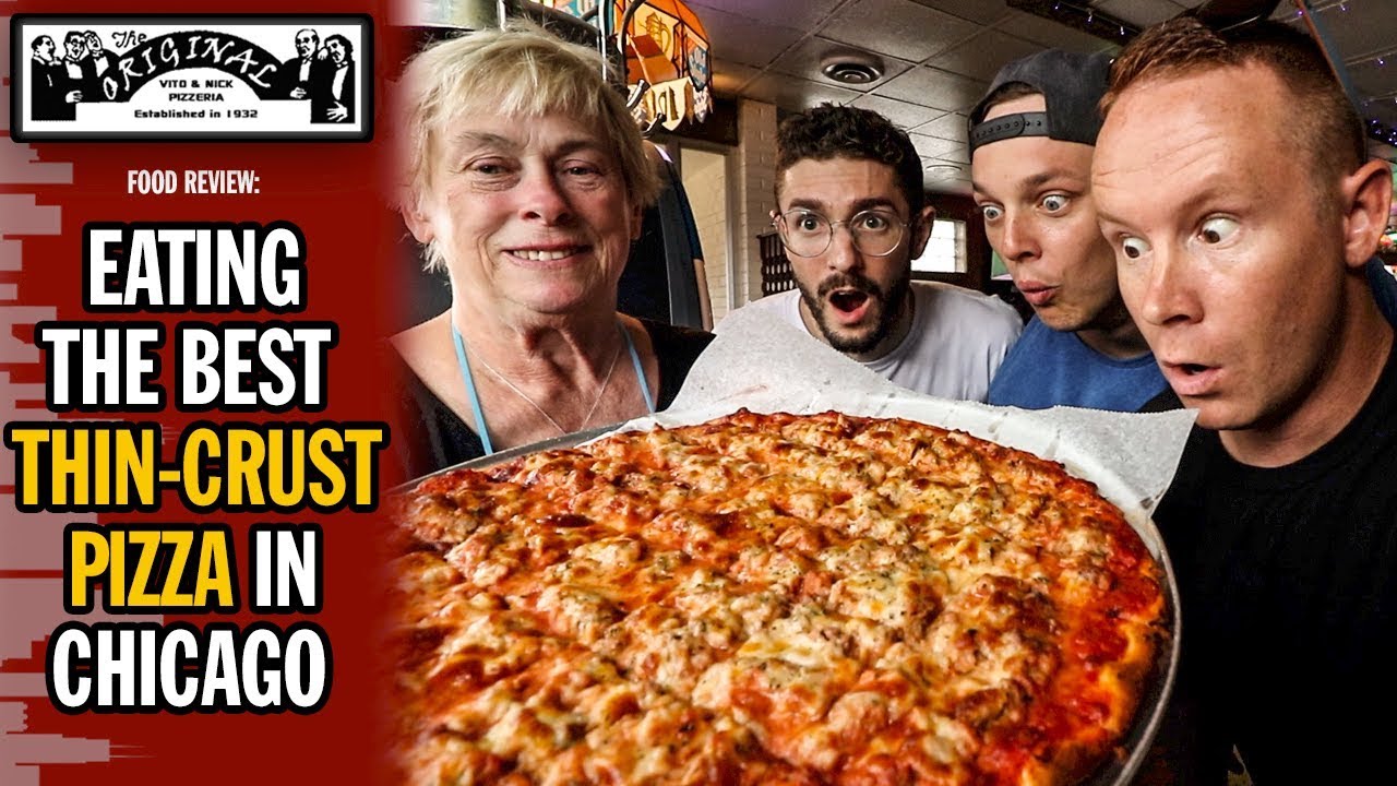🍕 Eating Vito & Nick’s Thin Crust Pizza For The First Time 🍕