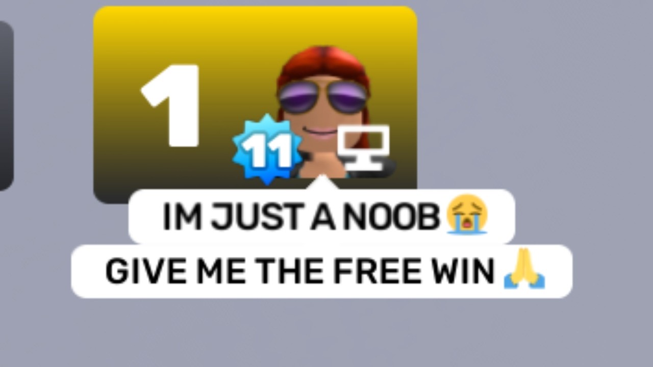 When your opponent is a fake noob in Rivals...