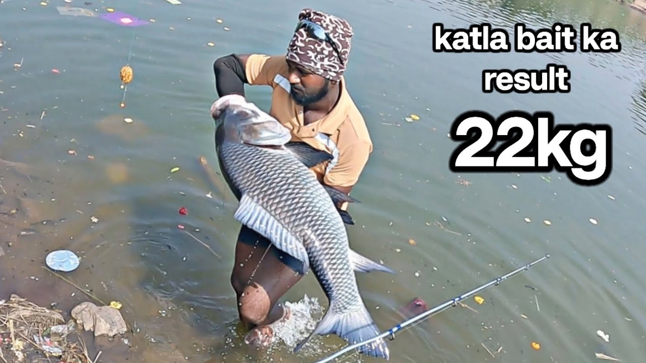 कतला निकालने में सब्सक्राइबर की हेल्प की | jadui chare pe subscriber ko catch  huwa katla fish 