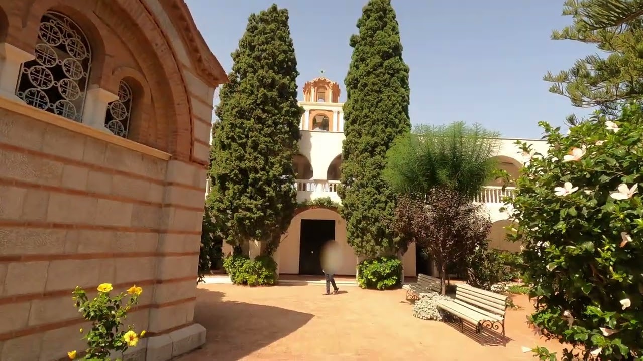 Oinousses island in 4K. The only Monastery