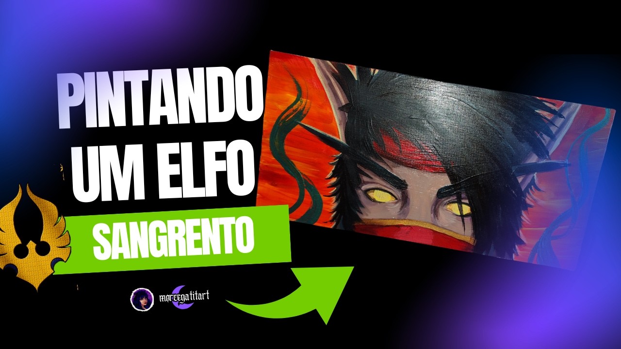 ✨ Pintura Gamer: Elfo Sangrento Monge | World of Warcraft Fan Art
