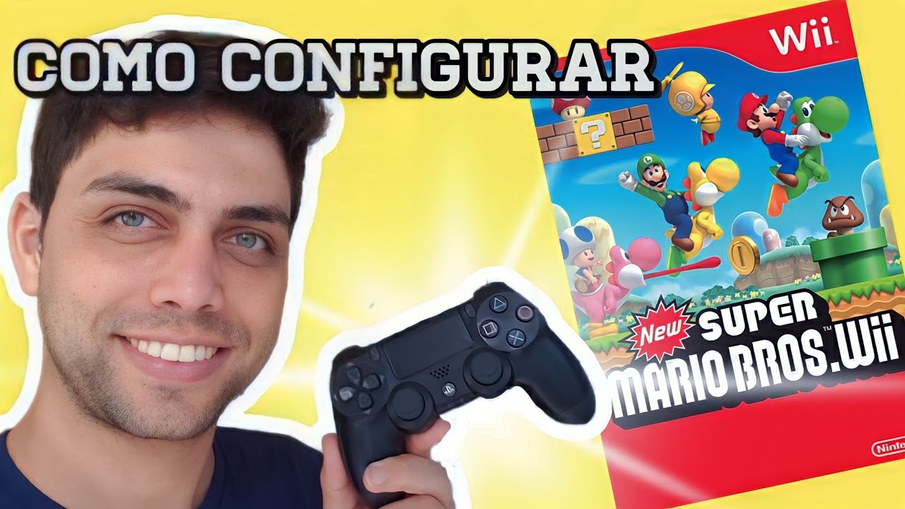 COMO JOGAR NEW SUPER MARIO BROS WII NO PC - como configurar controle para jogar new super mario bros