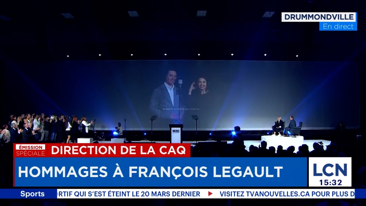Le caucus de la CAQ entonne du C&eacute;line Dion pour les adieux &agrave; Fran&ccedil;ois Legault