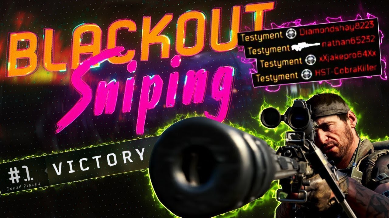 the CRAZIEST SNIPING in BLACKOUT - BO4 Battle Royale