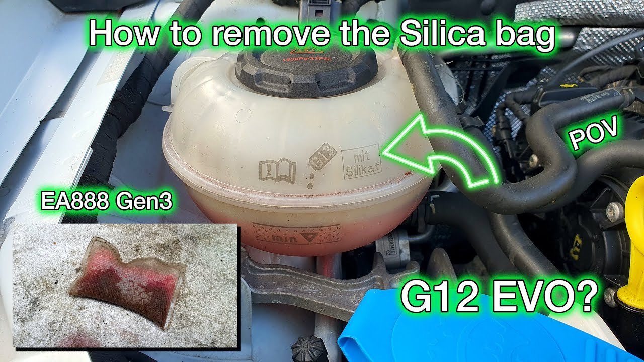 How to remove the Silica bag on a Seat Leon Cupra 5F ST 280 with the EA888 Gen3 2.0 TFSI engine POV