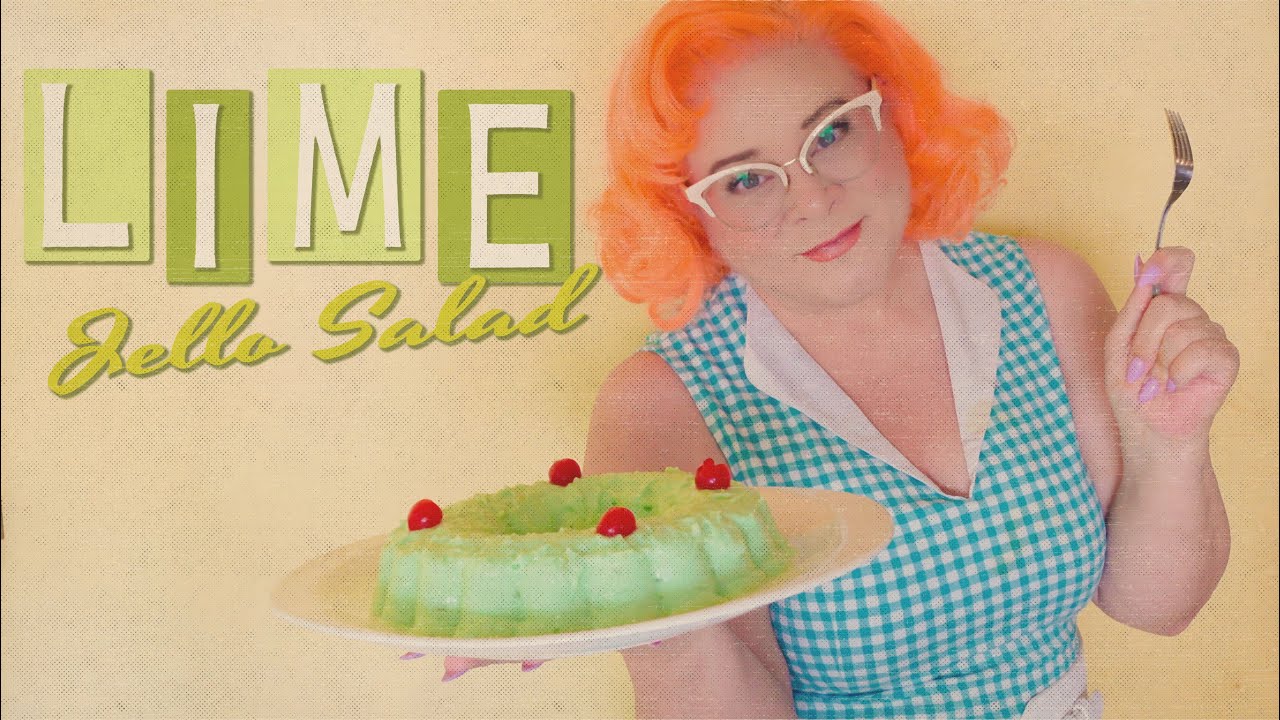 Making 1950s Jello Salad Vegetarian - Vintage Food Recipes