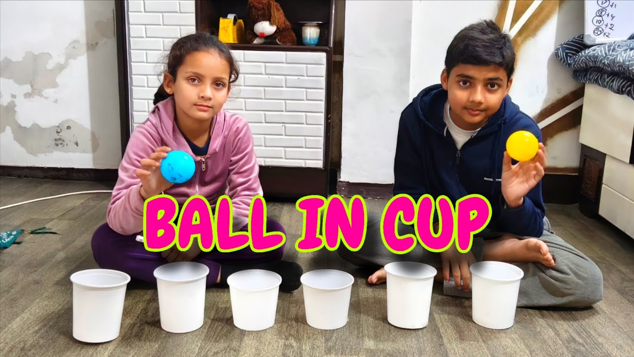 Ball In Cup Challenge😇 Innu 🆚Pihu 😃 VIP FAMILY VLOGS