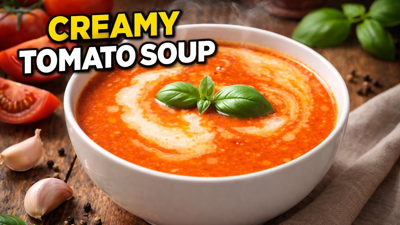 Best Creamy Tomato Soup Recipe Ever | Quick & Easy