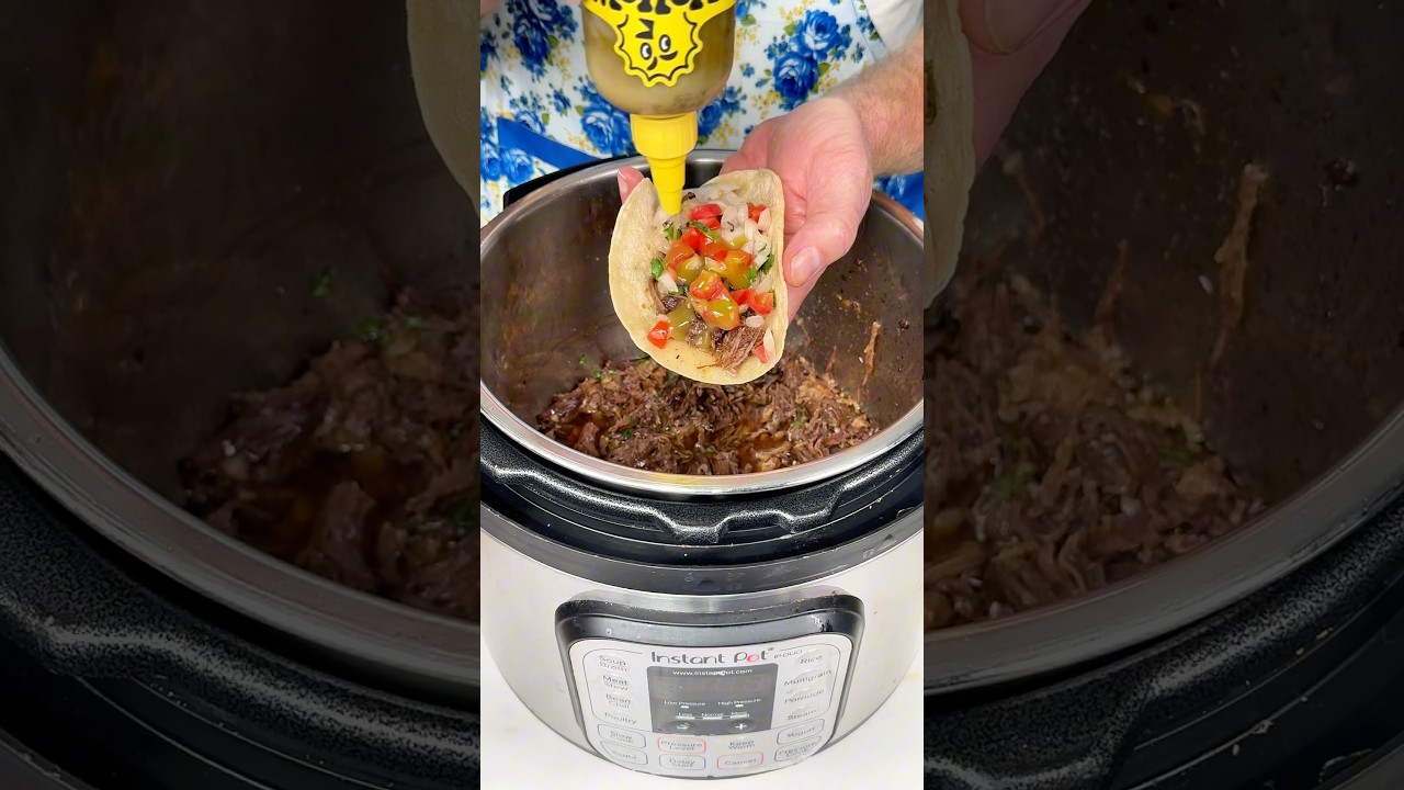 Instant Pot Shredded Beef Tacos #drewcooks #easyrecipes