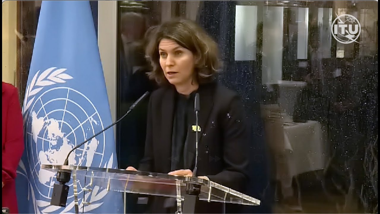 Christina Kitsos, Mayor, City of Geneva speaking at the Diplomatic New Year Reception