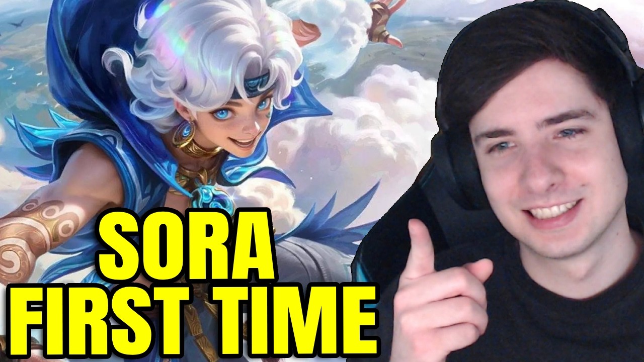 I finally played SORA for the First Time HE IS SO OP?! | Mobile Legends Bang Bang