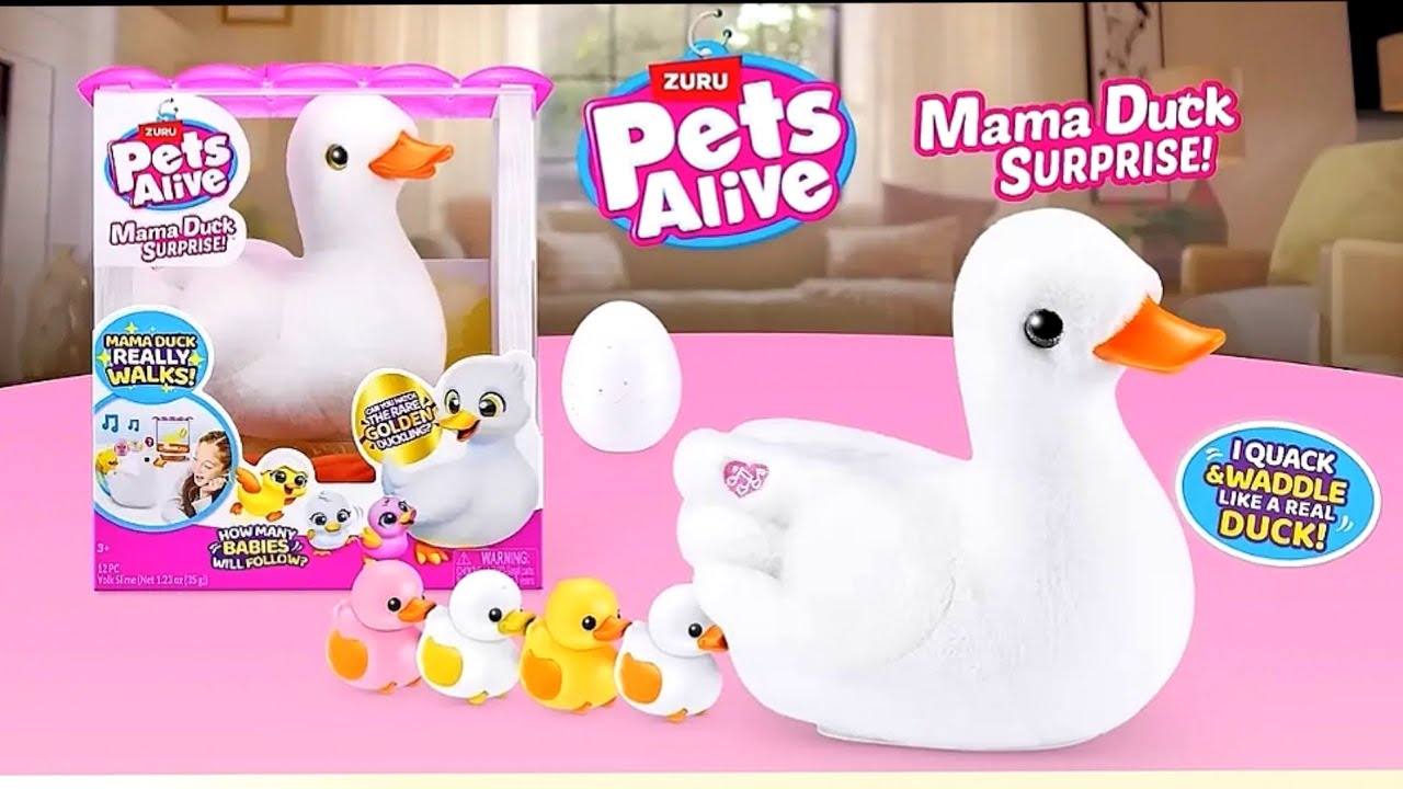 ASMR | UNBOXING ZURU PETS ALIVE MAMA DUCK SURPRISE | An amazing toy