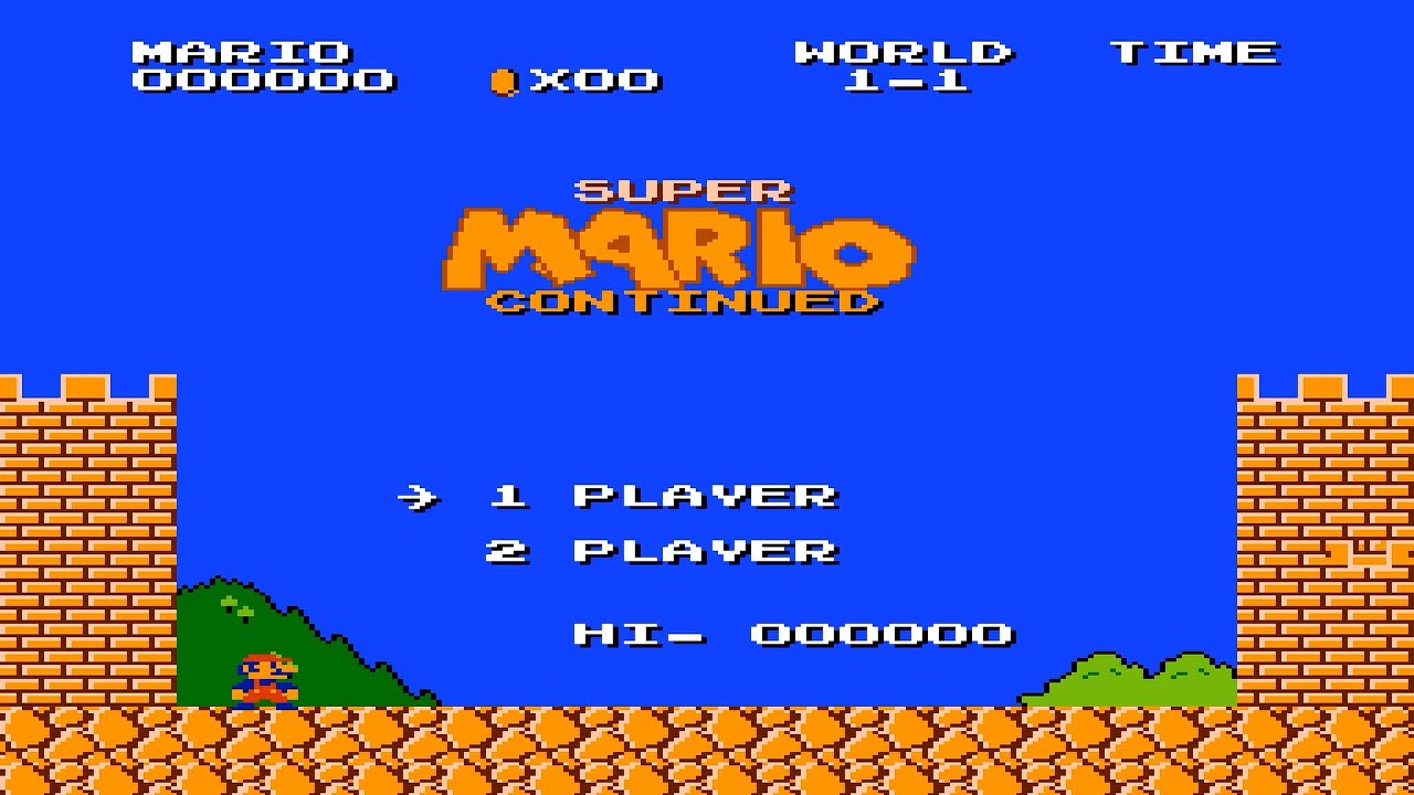 Super Mario Bros Continued (NES) Longplay