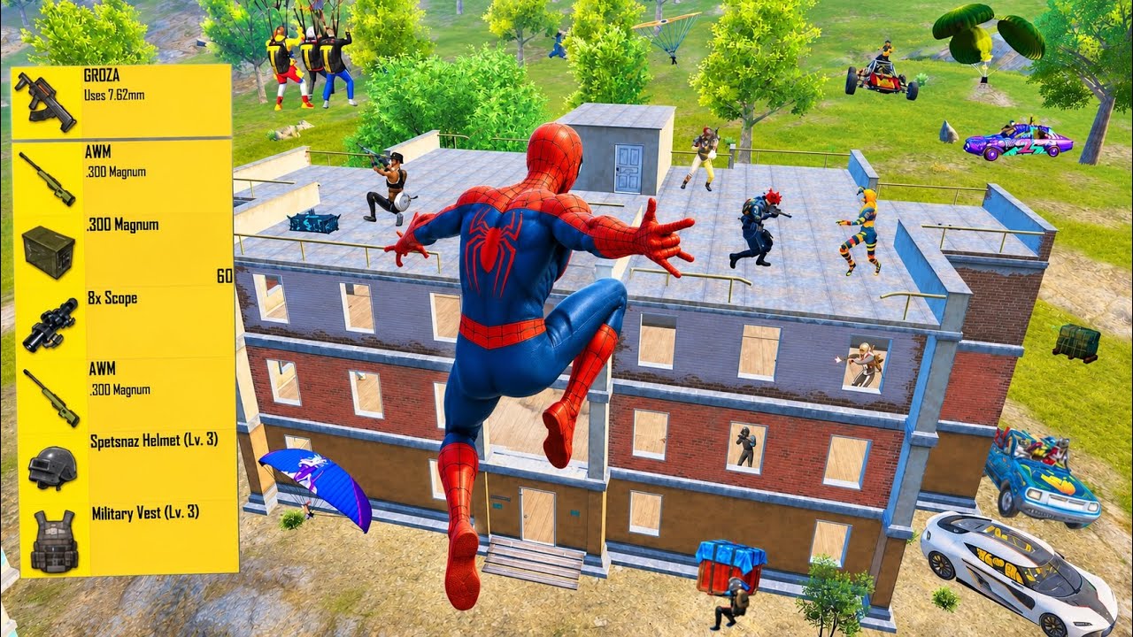 MY HARDEST SPIDER-MAN GAMEPLAY MODE 🥶 Pubg mobile bgmi