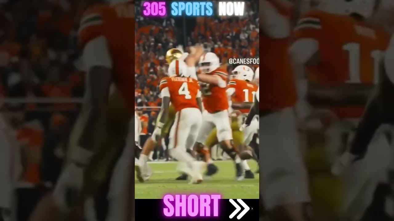 Toney's TD and the drive and catch by Daniels #canestalklive