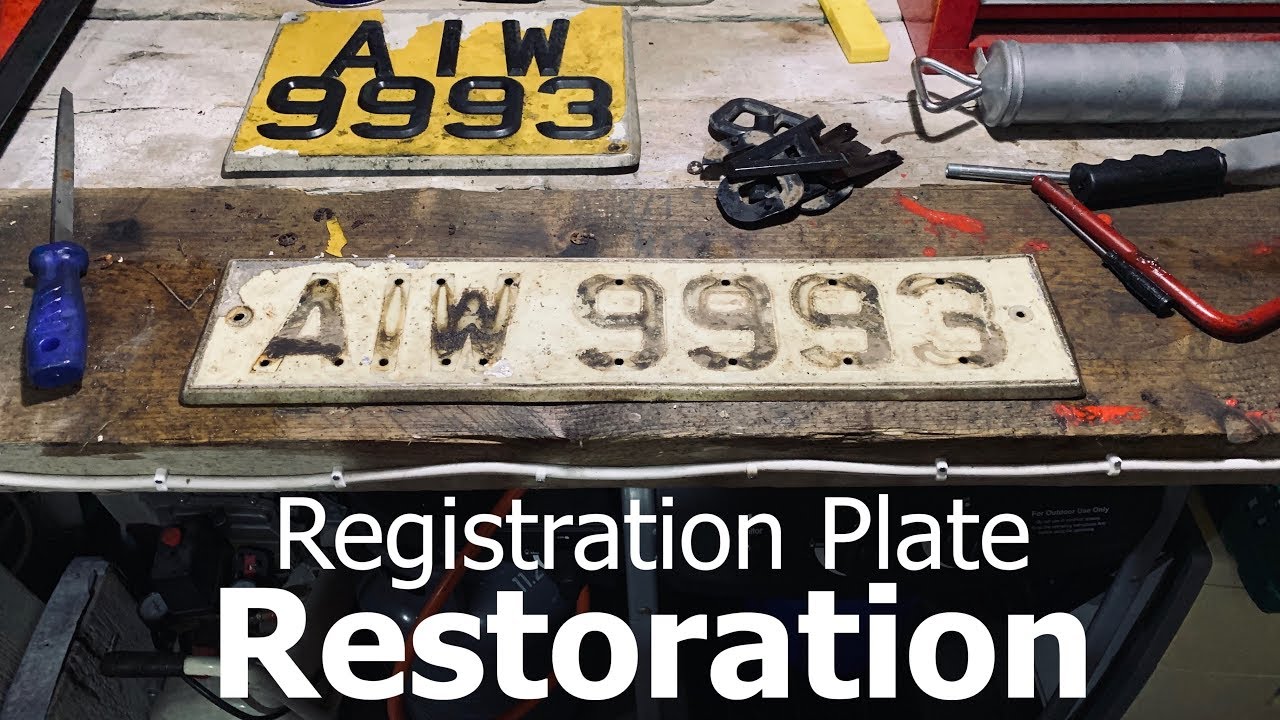 Classic Car Registration Plate Restoration