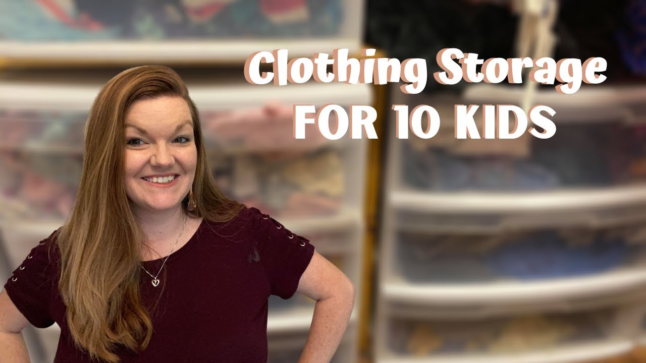 Large Family Closet Tour || Large Family House Tour || Clothing Storage for 10 KIDS
