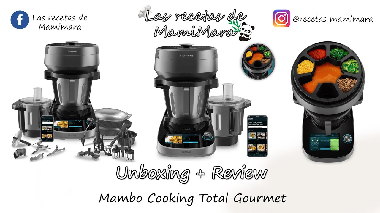 UNBOXING + REVIEW: Mambo Cooking Total Gourmet (ÚNICO ROBOT DE COCINA CON DISPENSADOR DE ALIMENTOS)