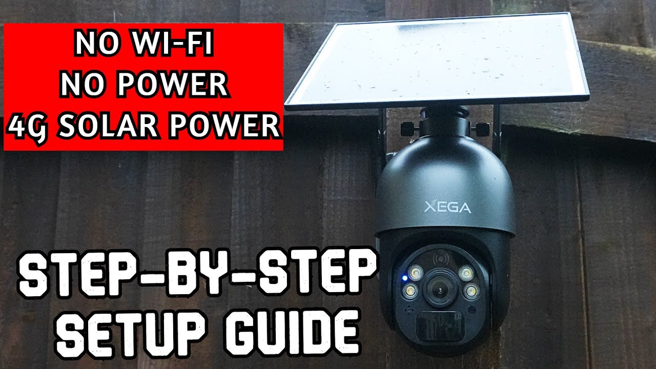 XEGA S20 3G/4G LTE 2K Cellular Solar Security Camera Unboxing, Setup, How to Use & Review