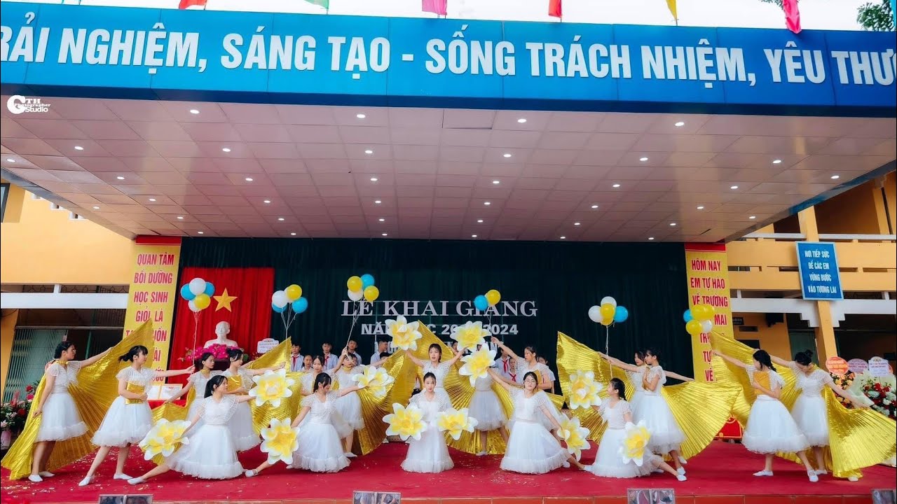 Hát múa Chào năm học mới - Trường THCS Nha Trang Thái Nguyên