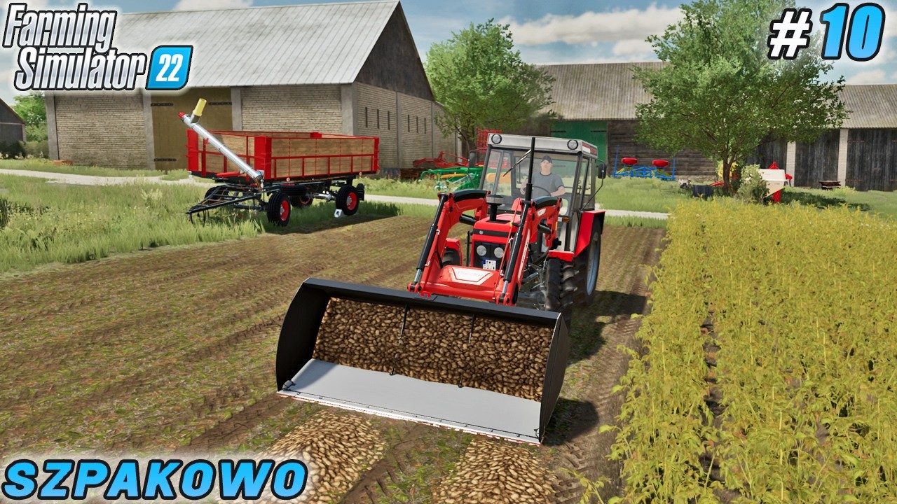 Building a Profitable Feed Business from Potatoes and Corn! | Szpakowo Farm | FS 22 | Timelapse #10